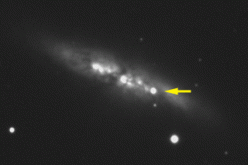 نخستین نور رسیده از ابرنواختر کهکشان M82 در چه زمانی بود؟