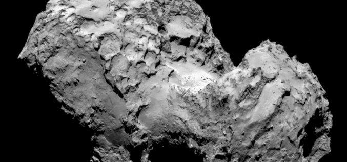 مطالعه‌‌ی فروپاشی صخره‌ای بر روی دنباله‌دار ۶۷-پی چوریوموف-گراسیمِنکو